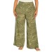  Ladies' Printed Pant, Green, XX-Large