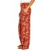  Ladies' Printed Pant, Orange, X-Large