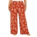  Ladies' Printed Pant, Orange, XX-Large