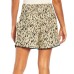  Ladies' Printed Short, Beige, Small