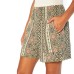  Ladies' Printed Short, Green, X-Small