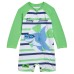  Infant 2-piece Swim Set, Green, 12-18 Months
