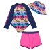  Kids' 3-piece Swim Set, Palm Trees, One Color, 5