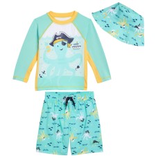 Tommy Bahama Kids' 3-piece Swim Set, Octopus