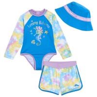 Tommy Bahama Kids' 3-piece Swim Set, Seahorse, One Color, 2T
