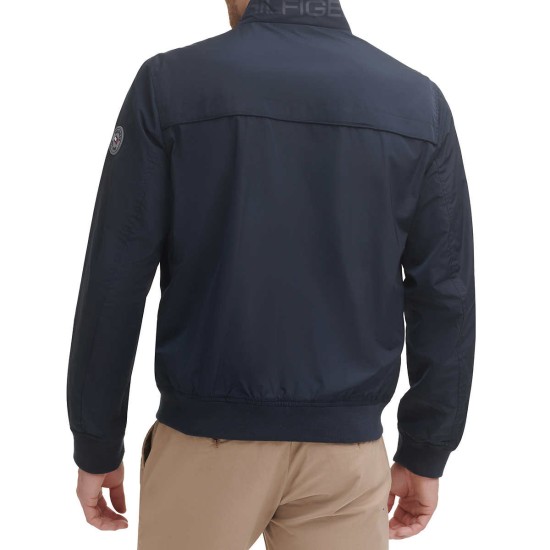  Men’s Golf Bomber Jacket, Blue, Large