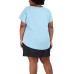  Ladies' V-neck Top, Blue, X-Large