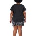  Ladies' V-neck Top, Black, Small