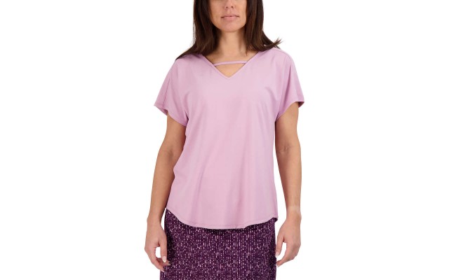  Ladies' V-neck Top, Pink, X-Small
