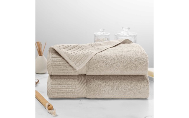 Turkish Towels Optimum 2-piece Bath Sheet Set, Light Gray