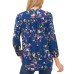Two by  Ladies' V-Neck Top, Teal, Medium