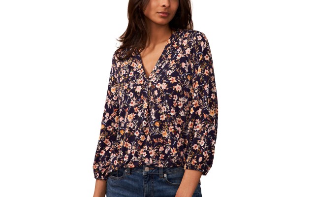 Two by  Ladies' V-Neck Top, Blue, X-Large