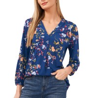 Two by Vince Camuto Ladies' V-Neck Top, Teal, XX-Large