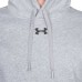  Men’s Hustle Fleece Hoodie, Gray, Large