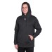  Men’s Hustle Fleece Hoodie, Black, Large