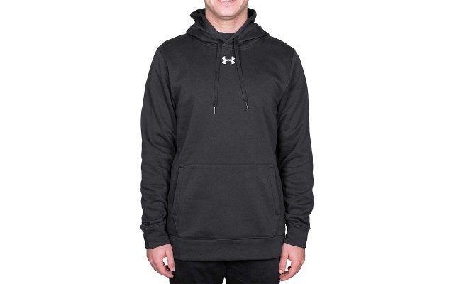  Men’s Hustle Fleece Hoodie, Black, Large