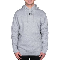 Under Armour Men’s Hustle Fleece Hoodie, Gray, Large