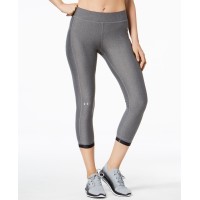 Under Armour Women s HeatGear Armour Ankle Crop Leggings, Charcoal, X-Large