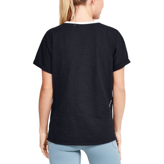  Women’s Charged Cotton Ringer T-Shirt, Black, XX-Large