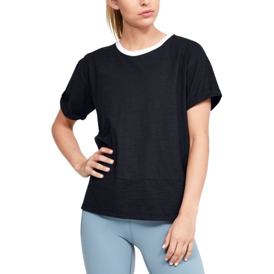  Women’s Charged Cotton Ringer T-Shirt, Black, XX-Large