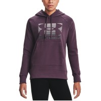 Under Armour Women’s Cotton Blend Fleece Graphic Hoodie, Purple, Small