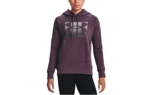  Women’s Cotton Blend Fleece Graphic Hoodie, Purple, Small