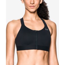 Under Armour Women’s Eclipse High Impact Front Zip Sports Bra , Black, 34B