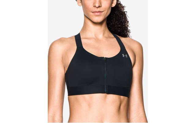  Women’s Eclipse High Impact Front Zip Sports Bra , Black, 34B