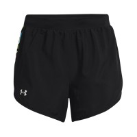 Under Armour Women’s Fly By 2.0 Floral-Print Shorts, Black, X-Small