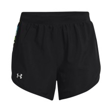Under Armour Women’s Fly By 2.0 Floral-Print Shorts, Black, X-Small