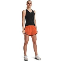 Under Armour Women’s Fly By 2.0 Running Shorts , Blaze Orange, Small