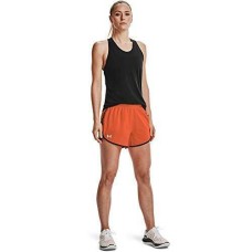 Under Armour Women’s Fly By 2.0 Running Shorts , Blaze Orange, Small