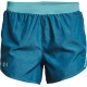  Women’s Fly By 2.0 Running Shorts, Teal,Small