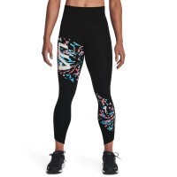 Under Armour Womens Fly Fast Floral-Print Leggings, Black, Medium