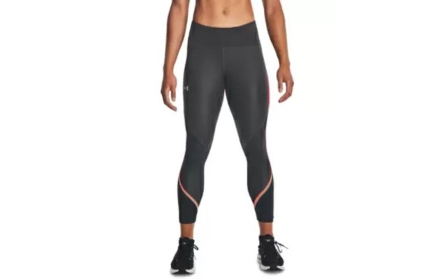  Women’s Fly Fast Mesh Panel Athletic Leggings, Gray, Medium