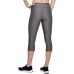  Women’s HeatGear Armour Capris, Charcoa, X-Small