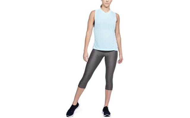  Women’s HeatGear Armour Capris, Charcoa, X-Small