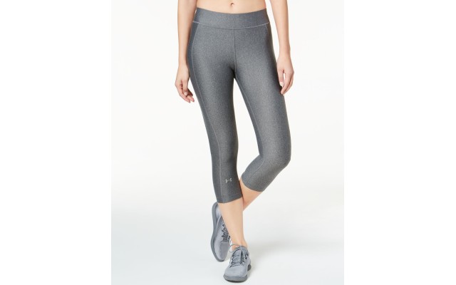  Women’s HeatGear Armour Capris, Charcoal, Small