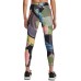  Women’s HeatGear Geometric-Print 7/8 Length Leggings, Black/Multi, Medium