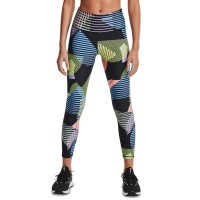 Under Armour Women’s HeatGear Geometric-Print 7/8 Length Leggings, Black/Multi, Medium