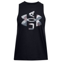 Under Armour Women’s Logo Graphic Tank Top, Black, XX-Large