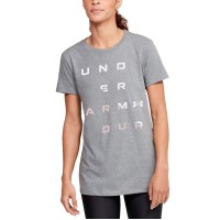 Under Armour Women’s Logo T-Shirt, Grey, Small