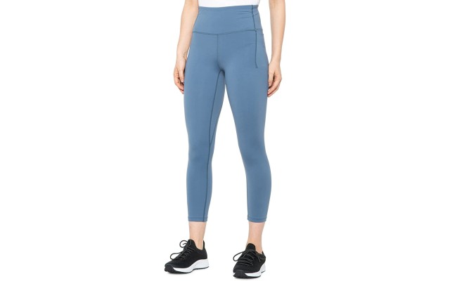  Women’s Meridian Crop Leggings, Mineral Blue, Medium