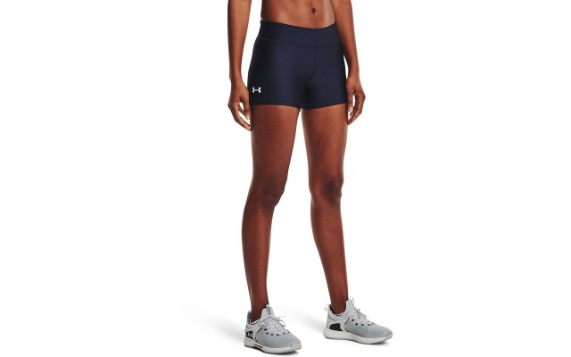  Women’s Mid-Rise Biker Shorts, Large, Navy