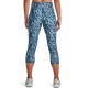  Women’s Printed Cropped Leggings, Blue, X-Small