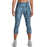 Under Armour Women’s Printed Cropped Leggings, Blue, X-Small