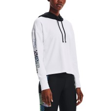Under Armour Women’s Rival Terry Hoodie, White, X-Large