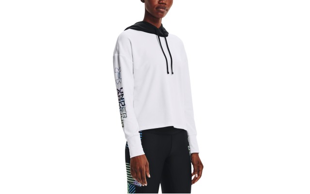  Women’s Rival Terry Hoodie, White, X-Large
