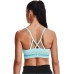  Womens Seamless Low Longline Sports Bra,Turquoise, Small