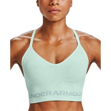 Under Armour Womens Seamless Low Longline Sports Bra, Blue, Medium